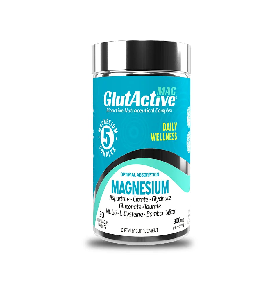 Muscle & joint support, nervous system, sleep aid | Glycinate, Aspartate, Taurate, Gluconate, Citrate, B6, Cysteine, Bamboo silica